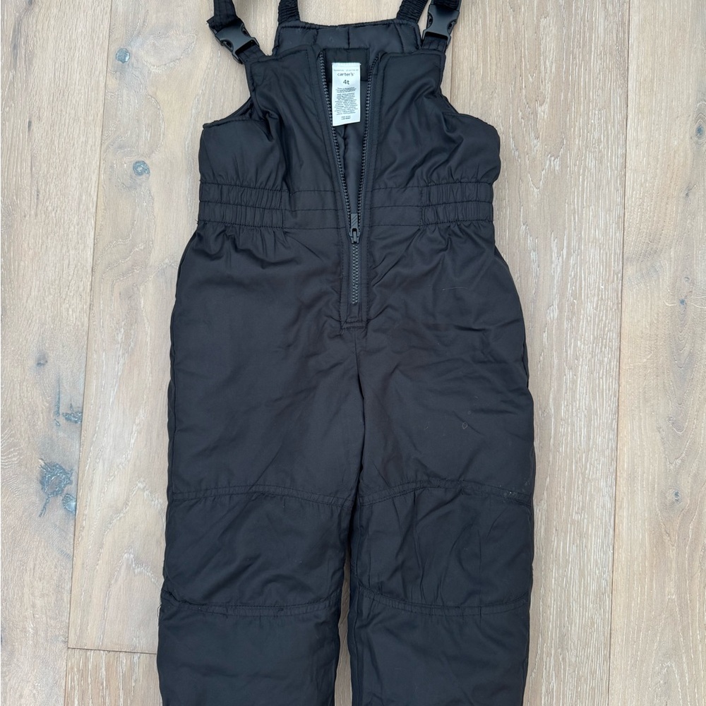 Carters Kids Black Snow Bib
